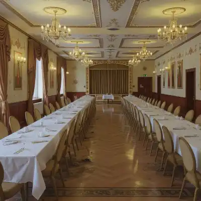 Клининг на мероприятие в банкетном зале - до уборки